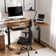 Inbox Zero Marquasha L Shaped Standing Desk with Monitor Stand & LED Strips, Dual Motor