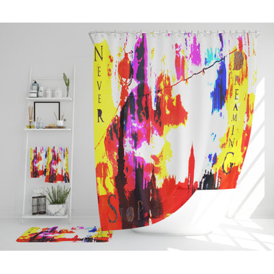 Neufer Polyester Shower Curtain Set