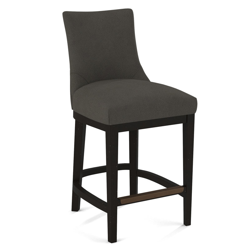 Upholstered Stool, Evolution Smokey, White