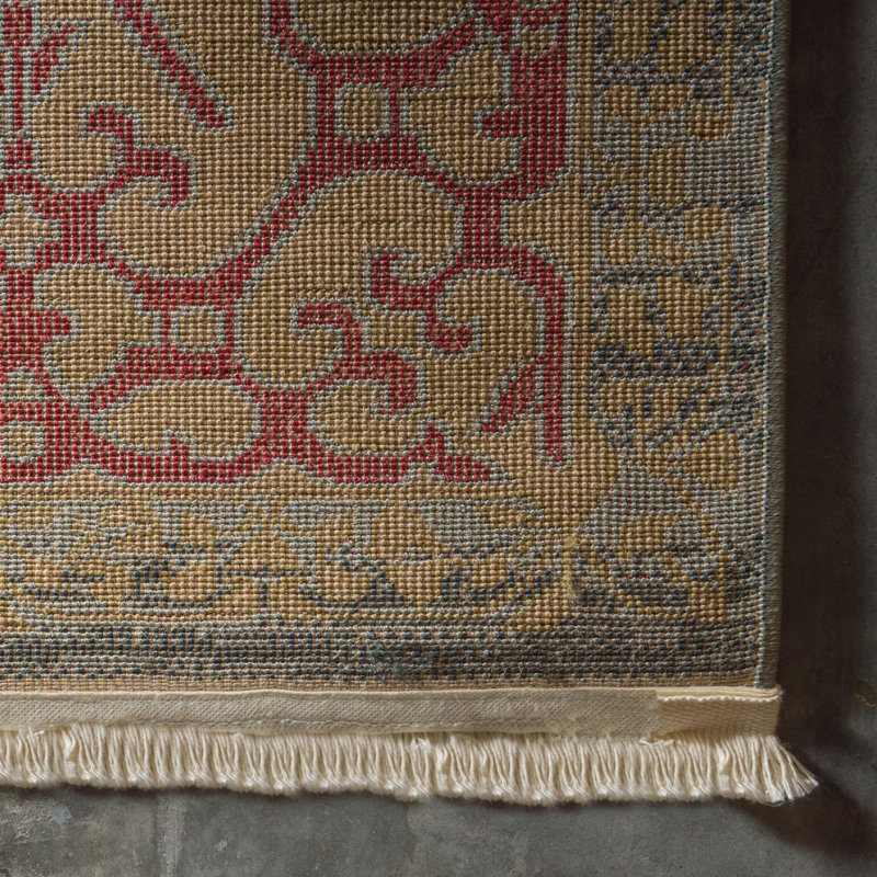 Tapis traditionnel Palazzo couleur ciel, Tapis de couloir 2 pi 7 po x 13 pi 1 po