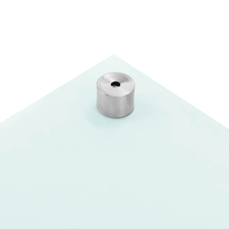 Howlett 40cm W x 70cm L Glass Peel and Stick Field Tile, White