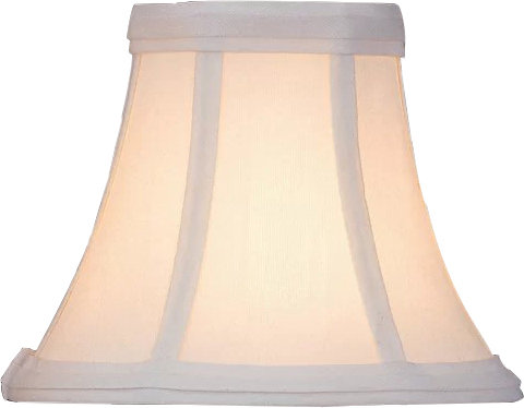 Abat-jour de candélabre H 5 po, Blanc