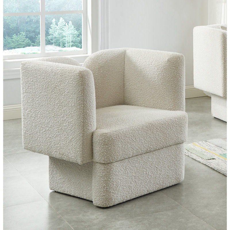 Marcel Chair, Cream Boucle Fabric