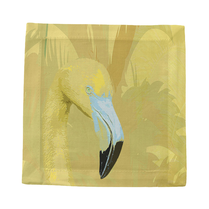 Palm Springs Cotton Sateen Cocktail Napkins, Golden