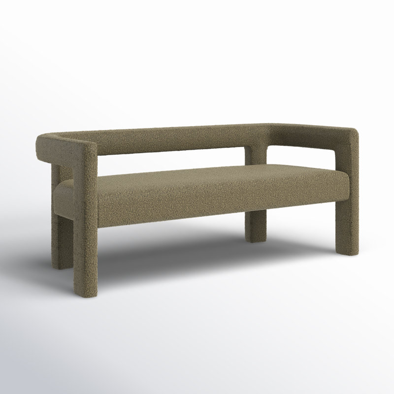 Banc en cèdre 67 po Cedernier, Tissu olive olive