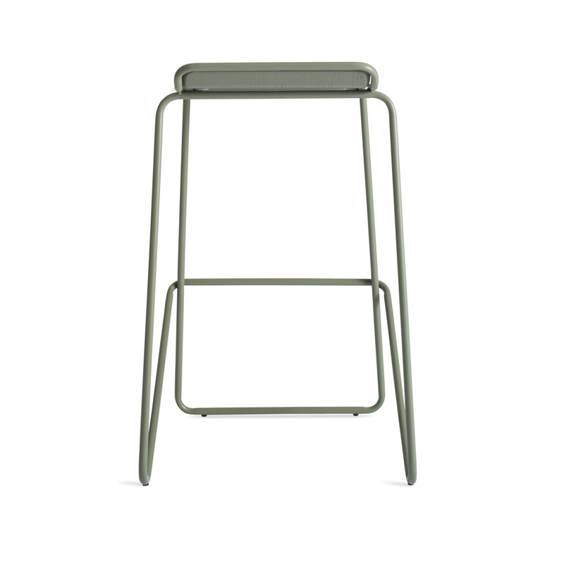 Ready Stacking Stool, Bar Stool (30" Seat Height), Gray Green