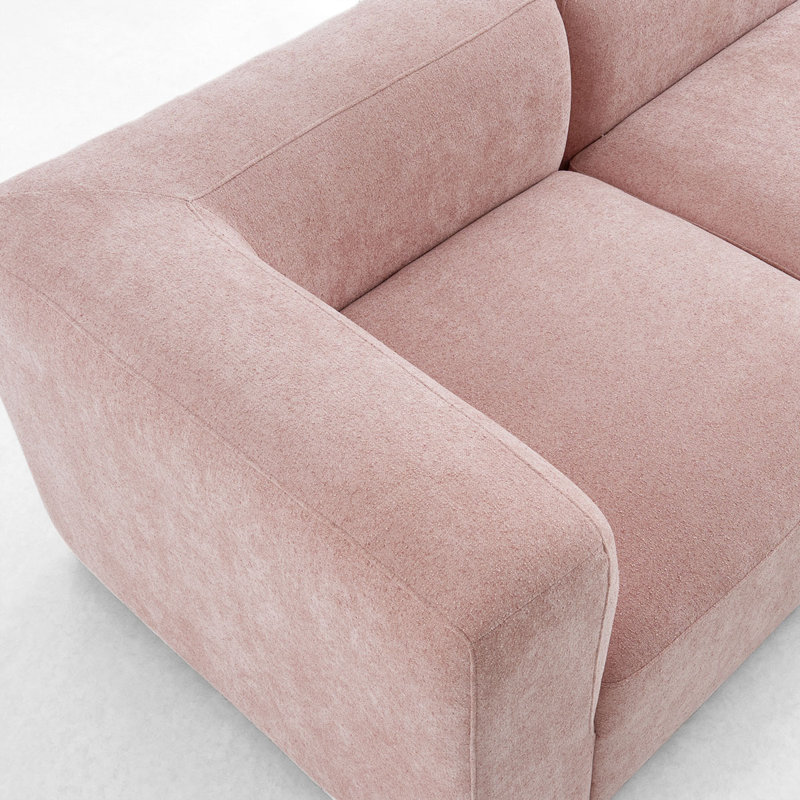 Canapé d'angle modulaire en forme de L Boucle pour petits espaces