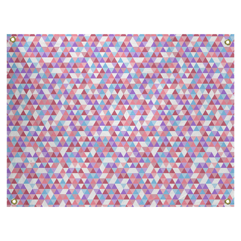 Tapisserie «Kitterman Triangle» par Katelyn Elizabeth, Intérieur, H 54 po x l 63,5 po