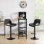 Raekwon Swivel Upholstered Faux Leather Adjustable Height Bar Stool with Iron Frame-1414155490-1506704630