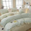 Ensemble de housse de couette en coton multicolore à volants-109792757-109792749