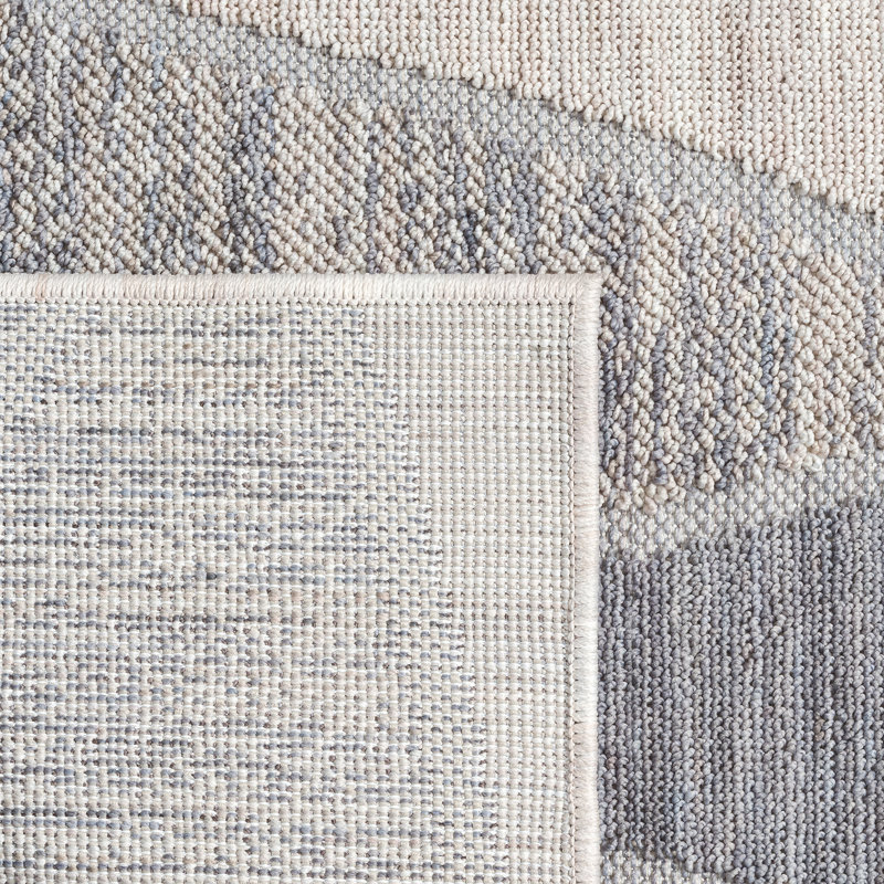 Tapis intérieur / extérieur à motif géométrique Chelsee Higuchi, Rectangle 7 pi 10 po x 8 pi 10 po