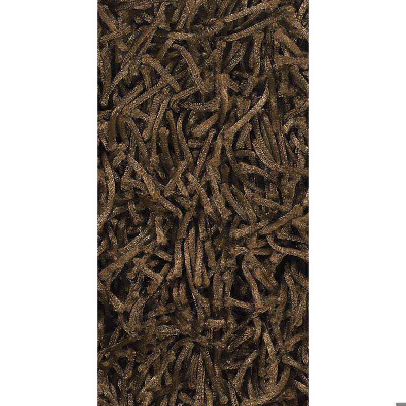Callum Authentic Hand-Woven Handmade Copper Brown Modern Shag Polyester Area Rug, Rectangle 5' x 7'6", Cooper Brown
