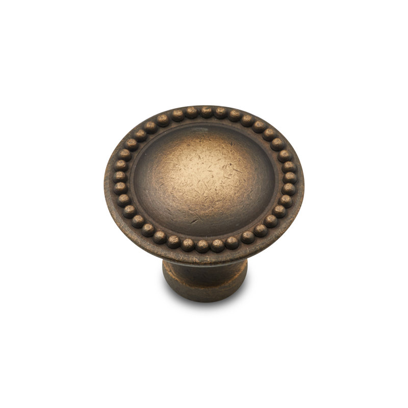 CK Series 1 1/4" Diameter Mushroom Knob, Antique English
