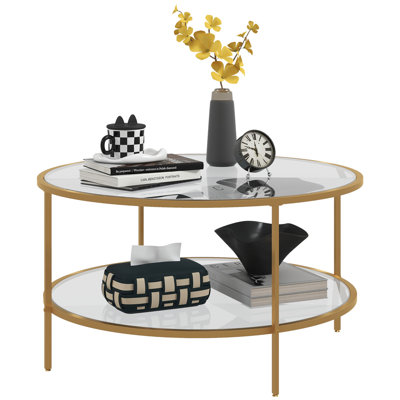 Bupe Glass Top Single Coffee Table