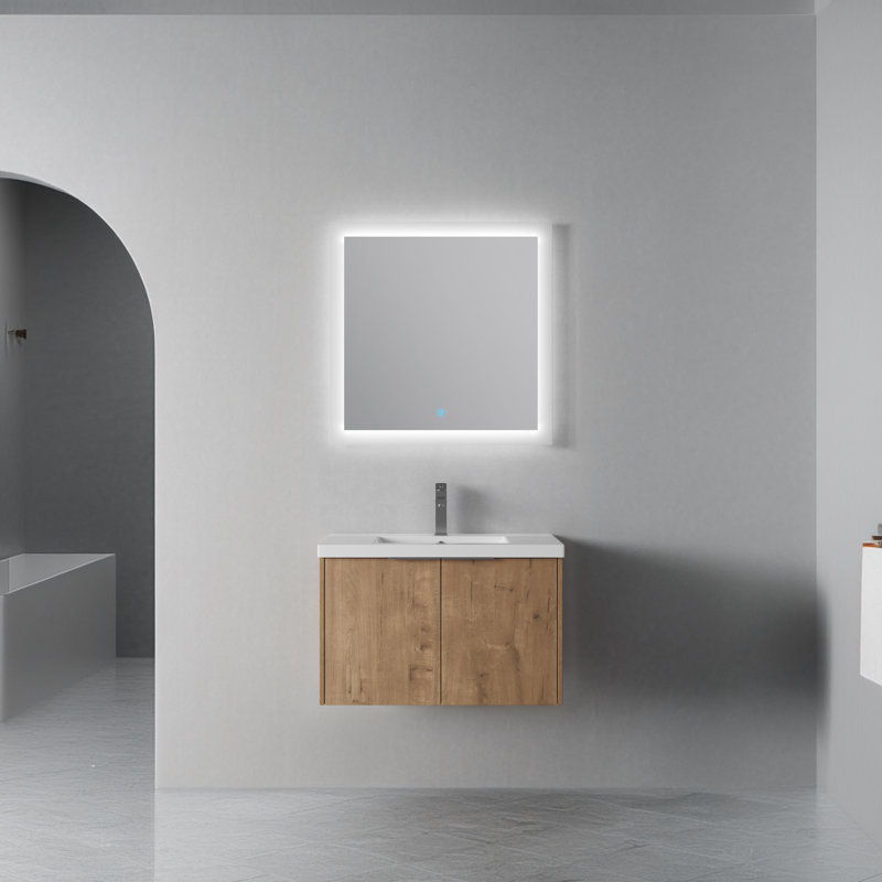 Meuble-lavabo 30 "avec lavabo, Chêne