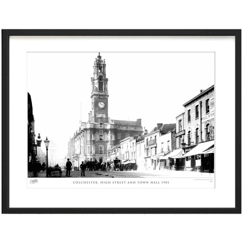 Colchester, High Street And Town Hall 1901 by Francis Frith - Single Picture Frame Print, 45cm H x 60cm W x 2.3cm D