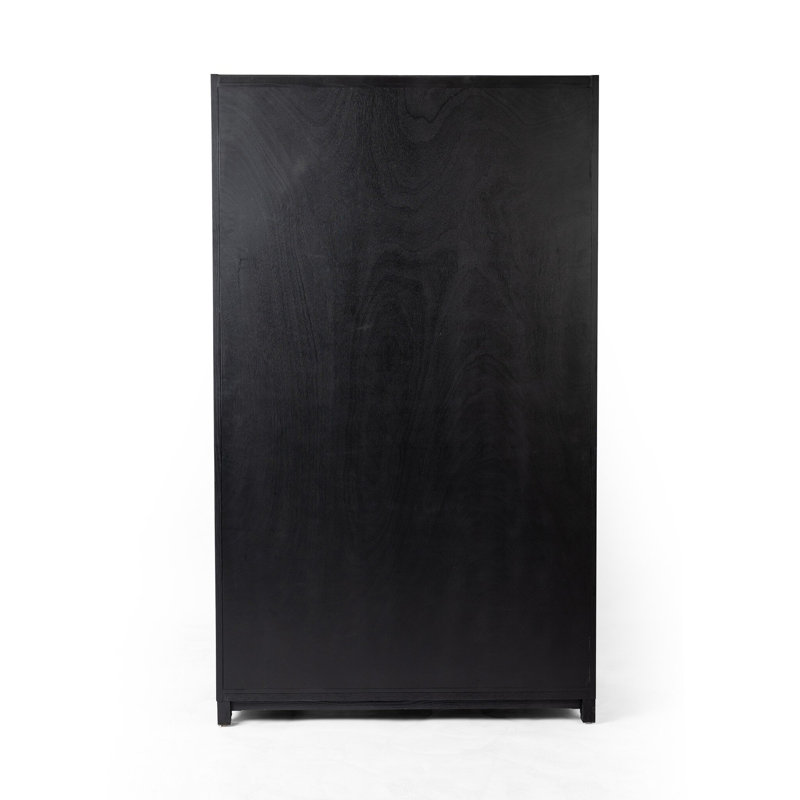 Millie China Cabinet, Drifted Matte Black