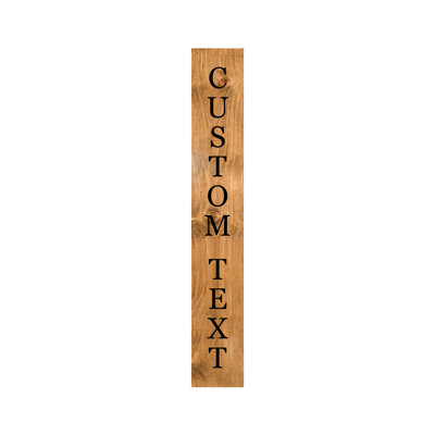 Personalized Black and Personalized Stained,  47" x 7.25"