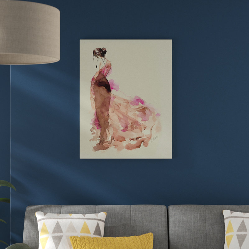 Gabriella by Louise Nisbet - No Frame Painting, Yellow, 40cm H x 30cm W