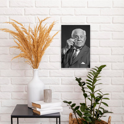 1950S 1960S Surprised Senior Businessman Man Looking At Camera Through Monocle With Funny Alarmed Facial Expression Classic Retro Vintage Portrait ...