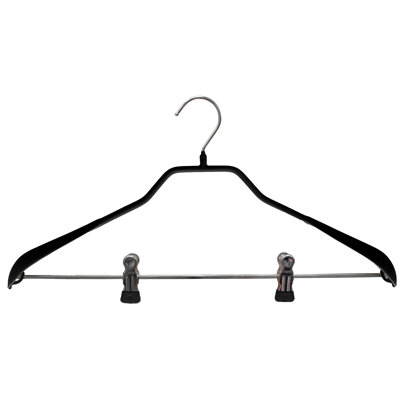 Metal Non-Slip Hangers With Clips for Suit/Coat
