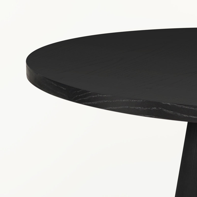 Gilta Round Dining Table, Black
