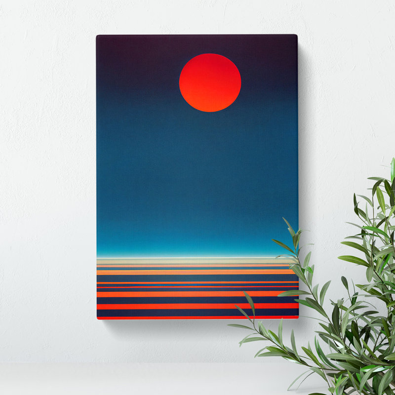 Sublime Abstract Sunset - Wrapped Canvas Painting, 50cm H x 35cm W x 3cm D