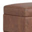 Petit repose-pieds de rangement en similicuir végétal avec plateau relevable Shiloh-1573788040