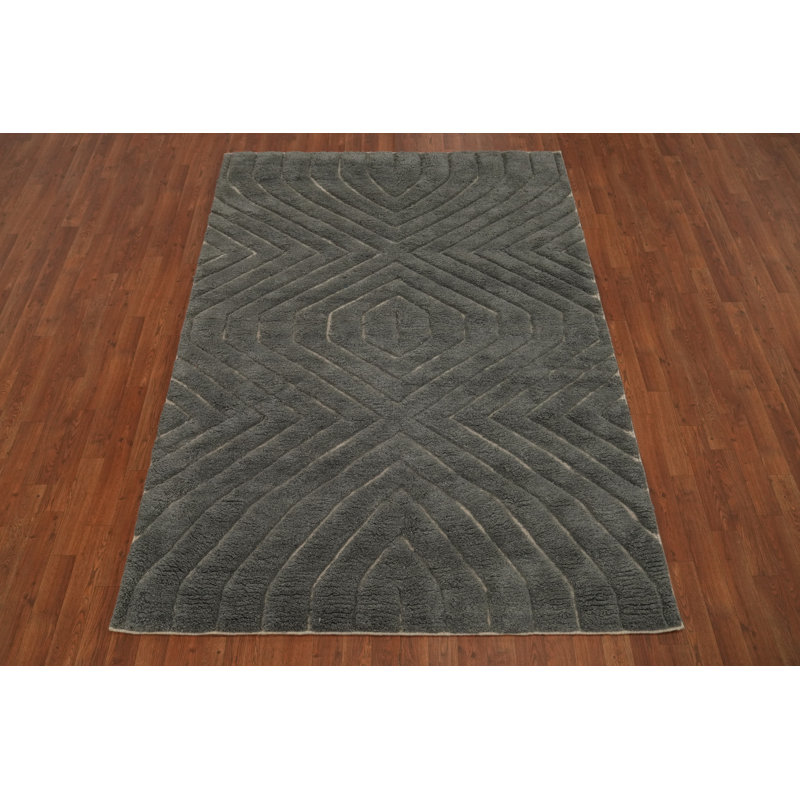 Tapis de salon marocain gris All-Over 6x8