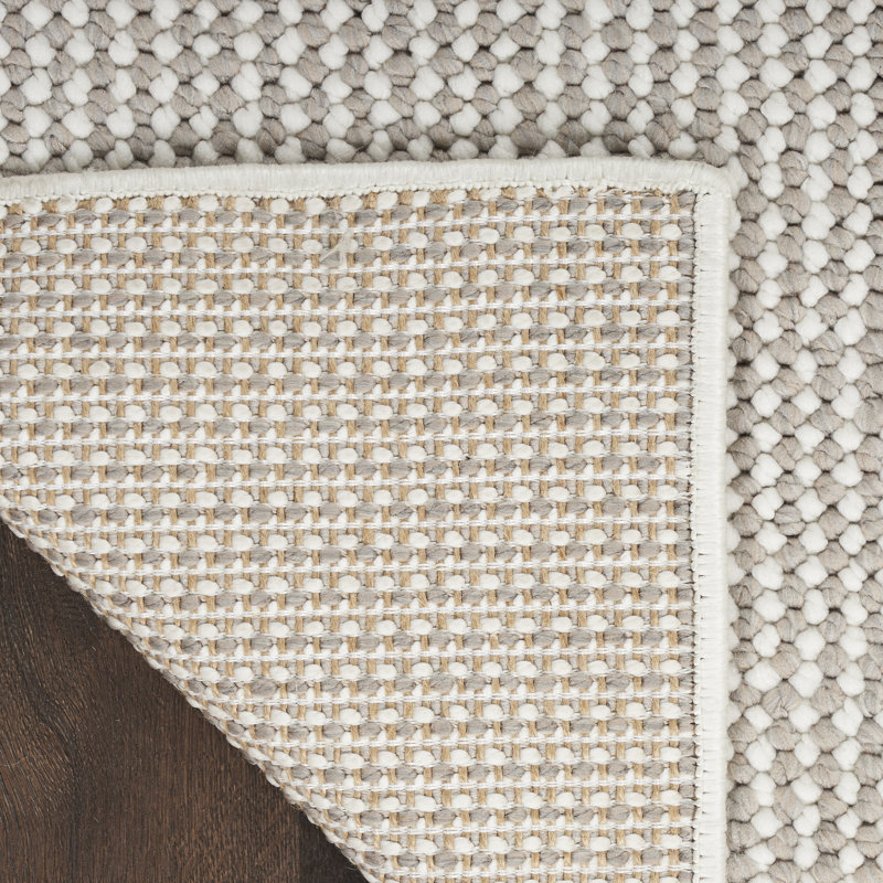 Bagby Striped Area Rug, Rectangle 7'10" x 9'10", Ivory/Mocha