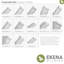 H 1/2 po x P 3/8 po x L 96 po, moulure à billes en PVC TrueCraft, blanc