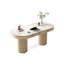 Bureau d'écriture avec tiroirs White Oval Sintered Stone-117090746