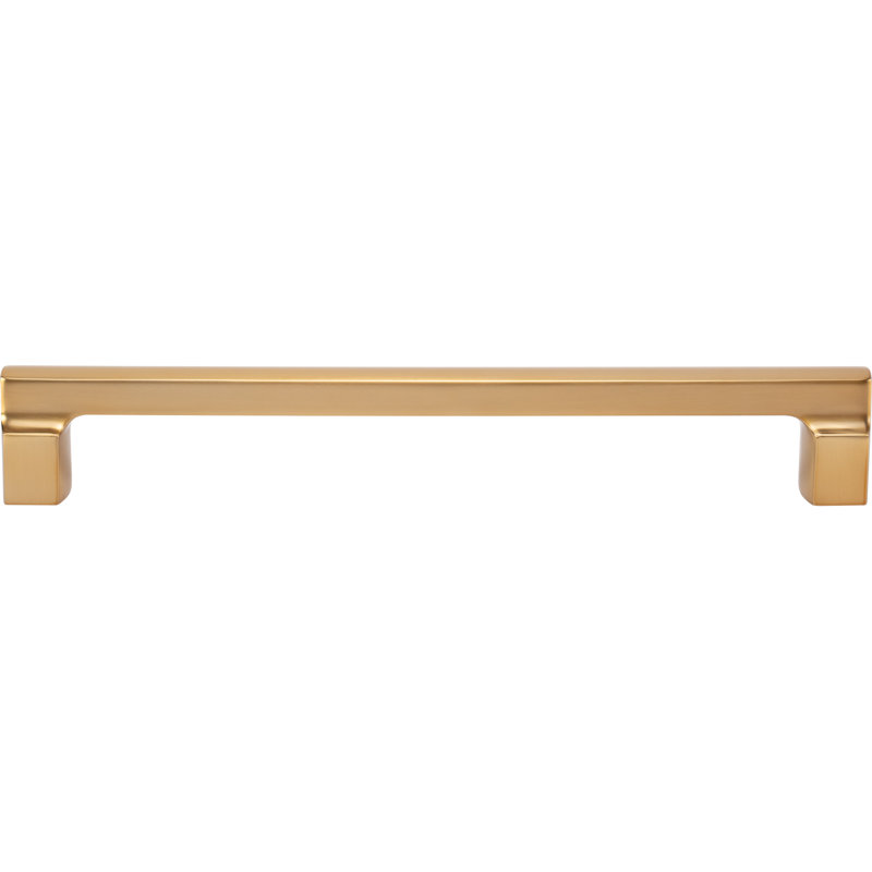 Reeves Bar Pull, Warm Brass, 8 13/16"