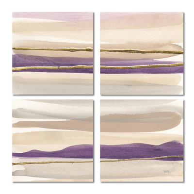 Ensemble d'art mural sur toile Shape Of Glam Mauve III - Shabby Elegance