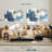 Avery Gold On Blue Splashes-107938364