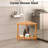 2-Tier Waterproof Shower Foot Rest For Shaving Legs, Shower Seat For Inside Small Shower Spaces