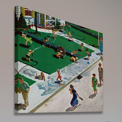 "water combat" par thornton utz, reproduction d’art sur toile tendue