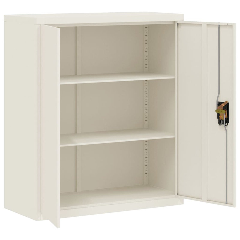 Marielos File Cabinet 90x40x105 cm Steel, White