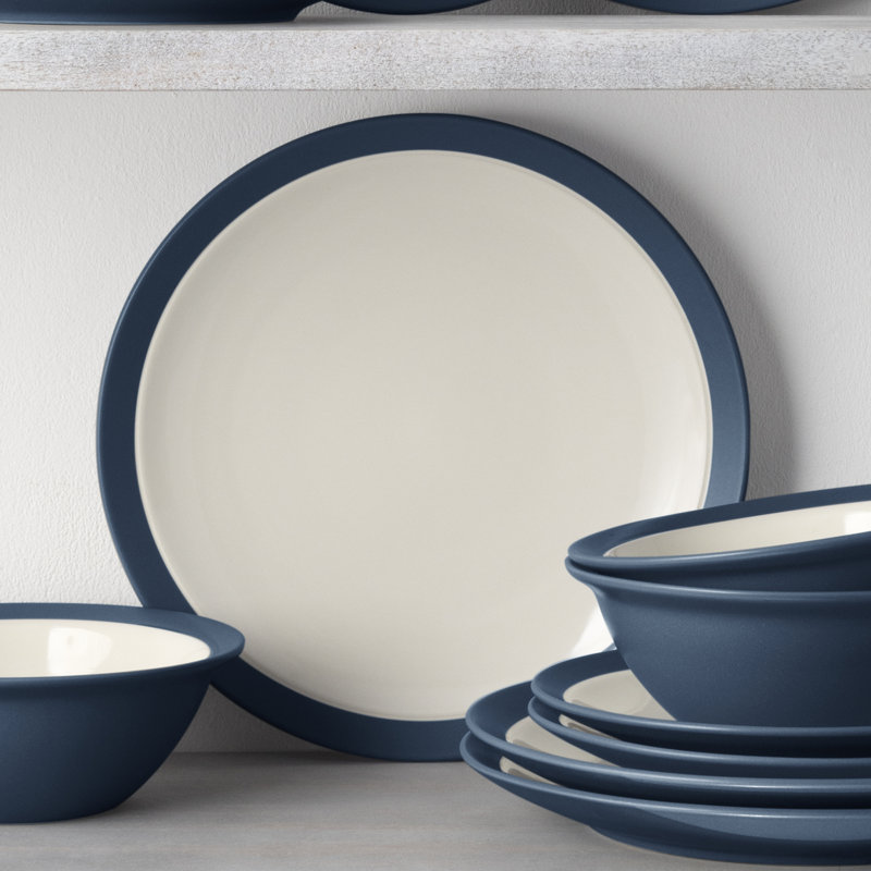 Noritake Colorwave Curve Dinner Plates 11", Blue