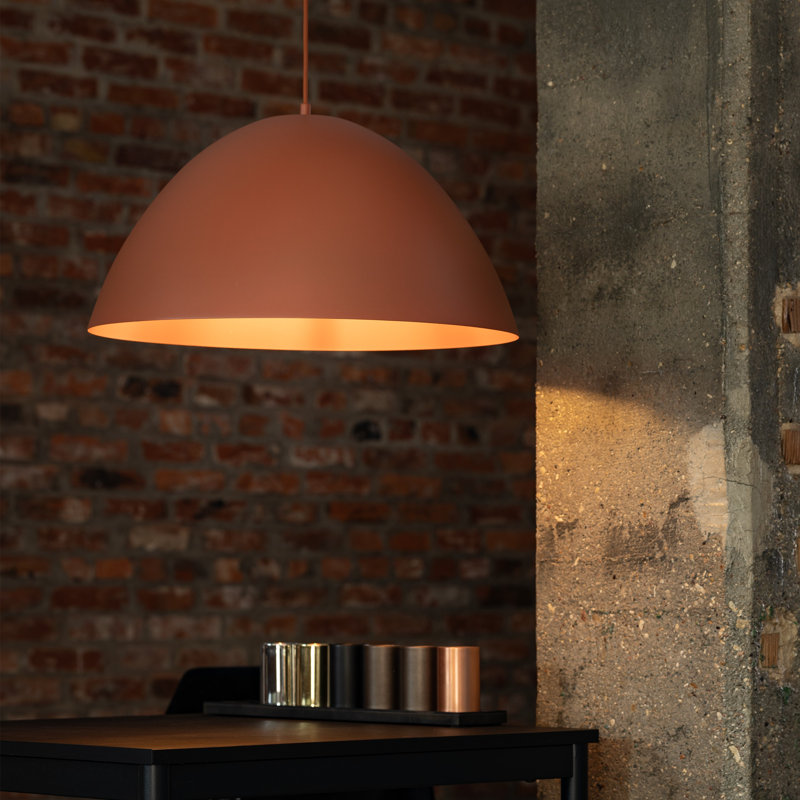 Luminaire suspendu noir FARO M, Orange
