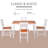 Yedinak 4 - Person Pine Solid Wood Top Four Leg Dining Set-31295918