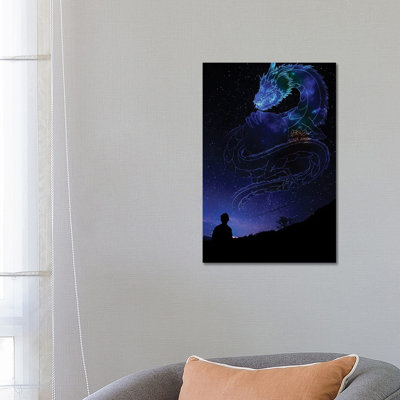 Dragon 1 Piece Wrapped Canvas Wall Art