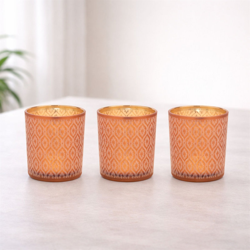 Geometric Patterned Votive Holder