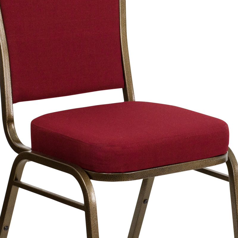 Chaise de banquet empilable Oliverson, Doré, Vert, 1