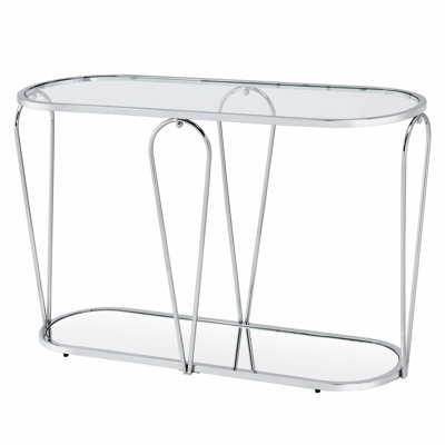 Asuncin 48'' Glass Top Console Table