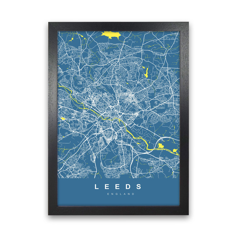 Leeds II - Print, 34cm H x 25cm W x 3cm D, Black Paper