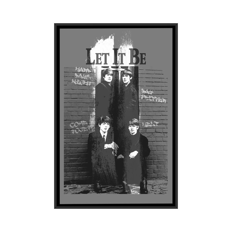 Let It Be par Radio Days - Estampe numérique sur toile tendue avec châssis, H 26 po x l 18 po x P 1,5 po, Pas de tapis