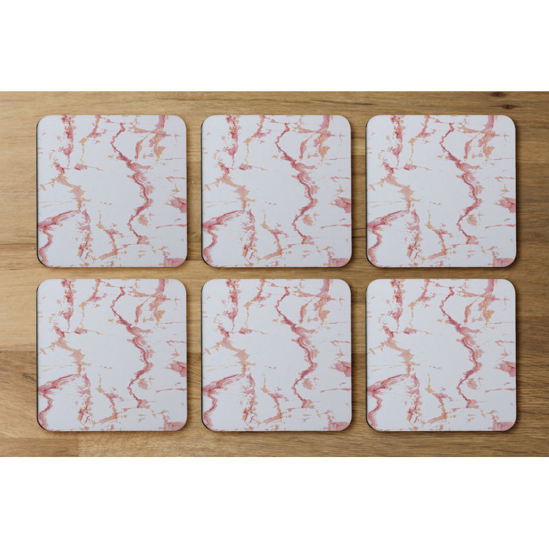 Square 6 Piece Coaster Set