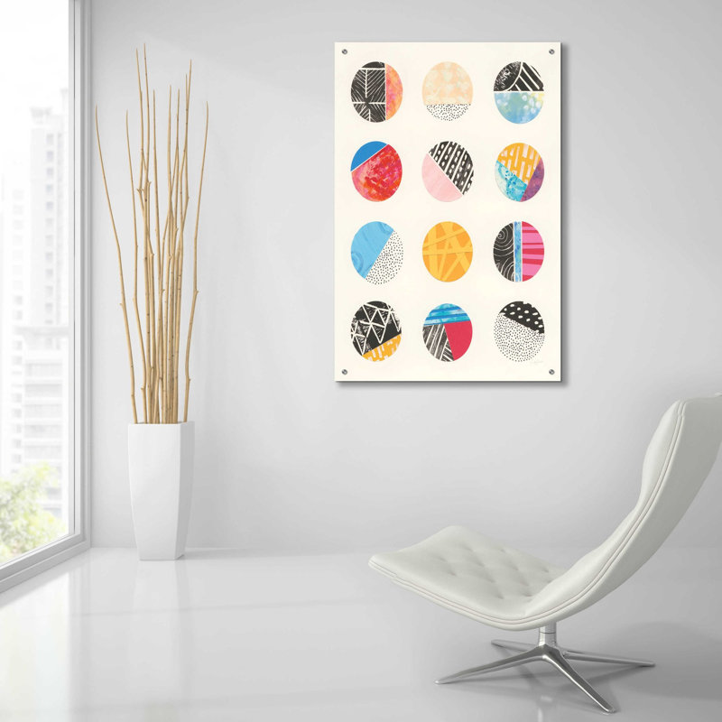 «Repetition I» par Courtney Prahl, art mural en verre acrylique, H 36 po x l 24 po x P 0,2 po
