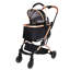 Poussette 2 en 1 pliable 4 roues pour chien et chat avec auvent détachable 2 en 1-131519251
